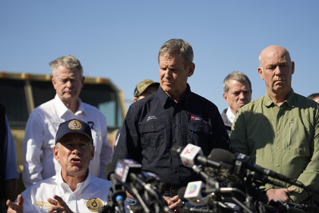 GOP governors back at Texas border to keep pressure on Biden over ...